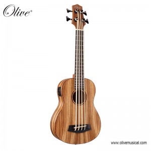 ACOUSTIC ZEBRA WOOD BASS UKULELE MUSICAL PLAYER | OLIVE