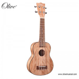 FLAMED OKUME GRAINS CONCERT TENOR UKULELE MUSICLAS | OLIVE