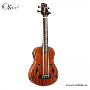 SAPELE BASS UKULELE | OLIVE