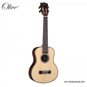 SOLID SPRUCE TOP STRIPED ROSEWOOD CONCERT | OLIVE