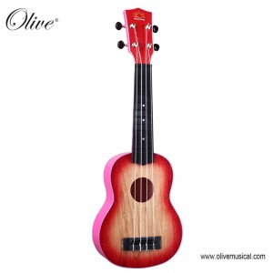 Wholesale 21 Inch Carbon Fiber Ukulele Colors OEM Service 4 String Guitar Toy Ukulele Soprano for Beginners Adult Kids